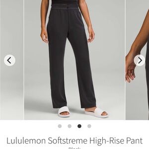 Lululemon Athletica Softstreme High Rise Pants. black, 4 short - Like new
